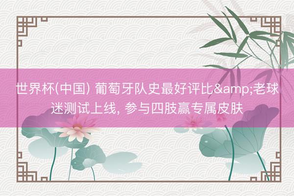 世界杯(中国) 葡萄牙队史最好评比&老球迷测试上线， 参与四肢赢专属皮肤