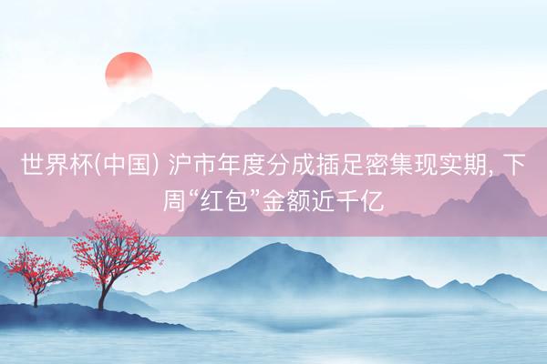 世界杯(中国) 沪市年度分成插足密集现实期， 下周“红包”金额近千亿