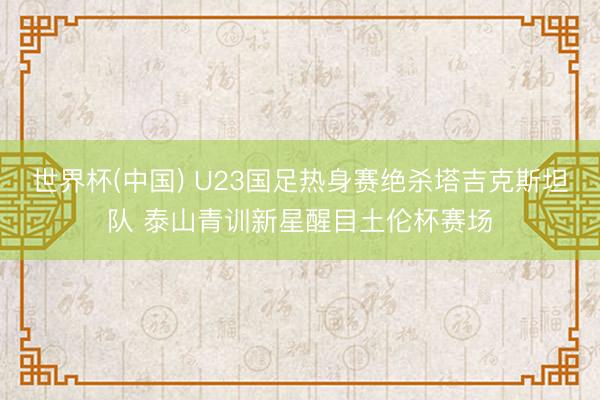 世界杯(中国) U23国足热身赛绝杀塔吉克斯坦队 泰山青训新星醒目土伦杯赛场