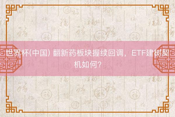 世界杯(中国) 翻新药板块握续回调，ETF建树契机如何?